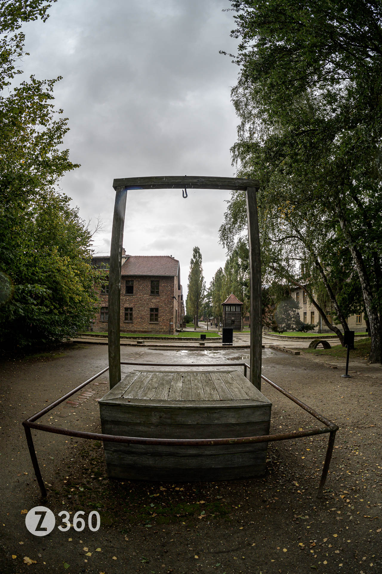 Gallows where Commandant Rudolf Höss was executed in 1947