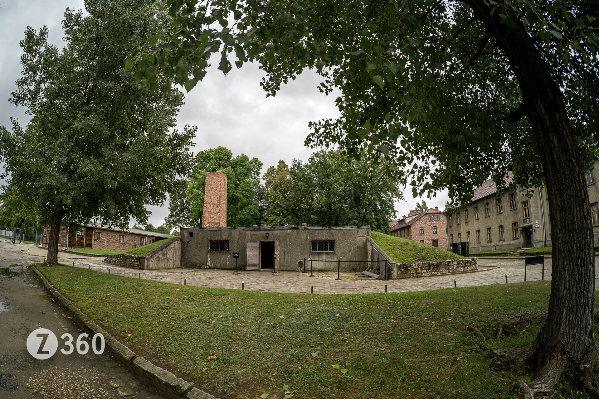 Entrance to the first Crematorium and Gas Chamber