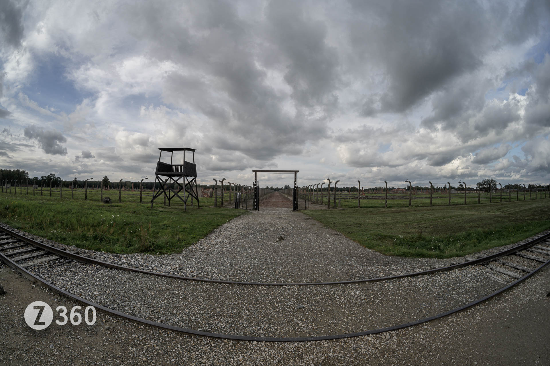 Entrance to mens camp, BII