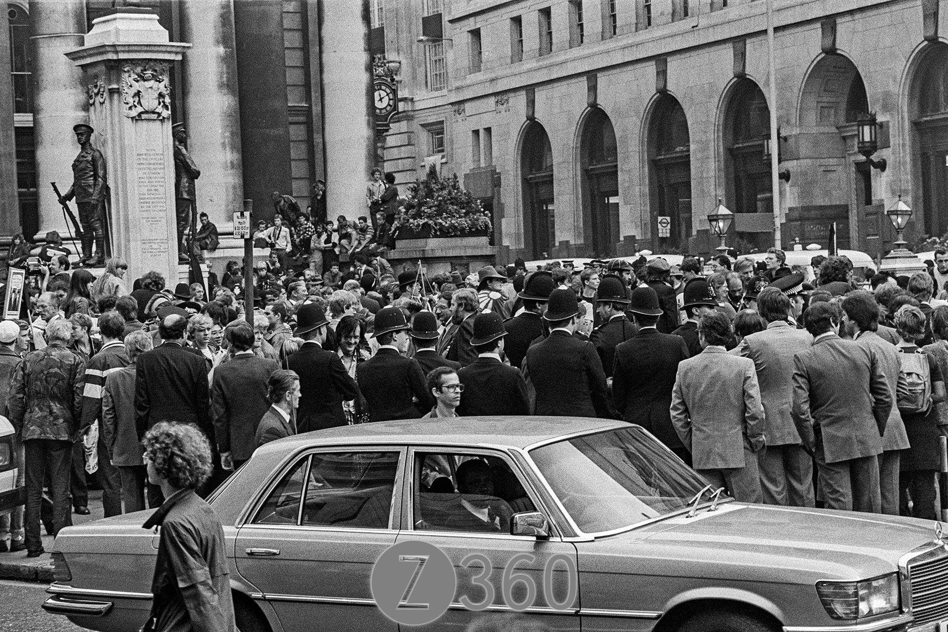 Protestors dominate The Royal Exchange