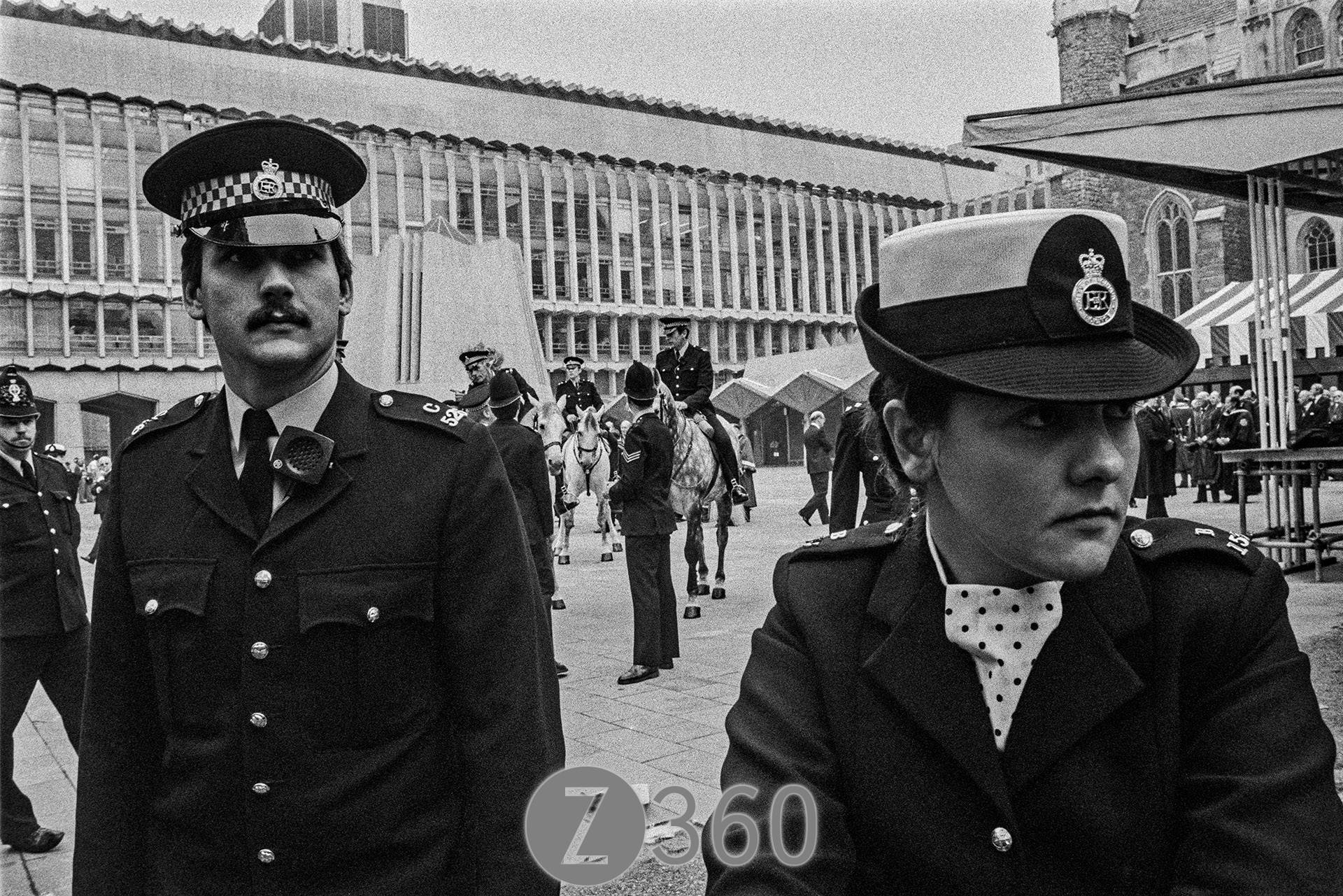 Police outside Guildhall