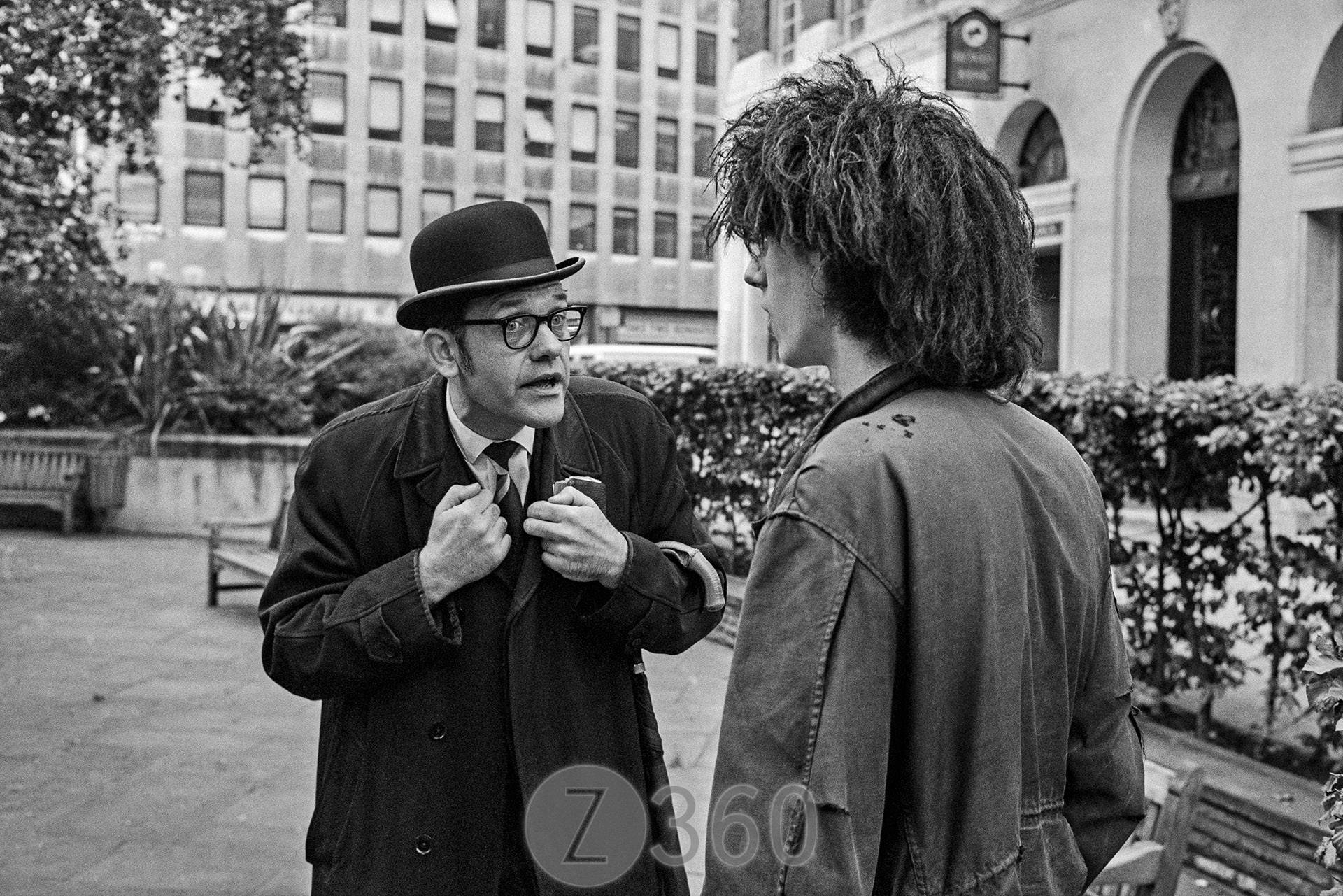 City gent confronts protestor
