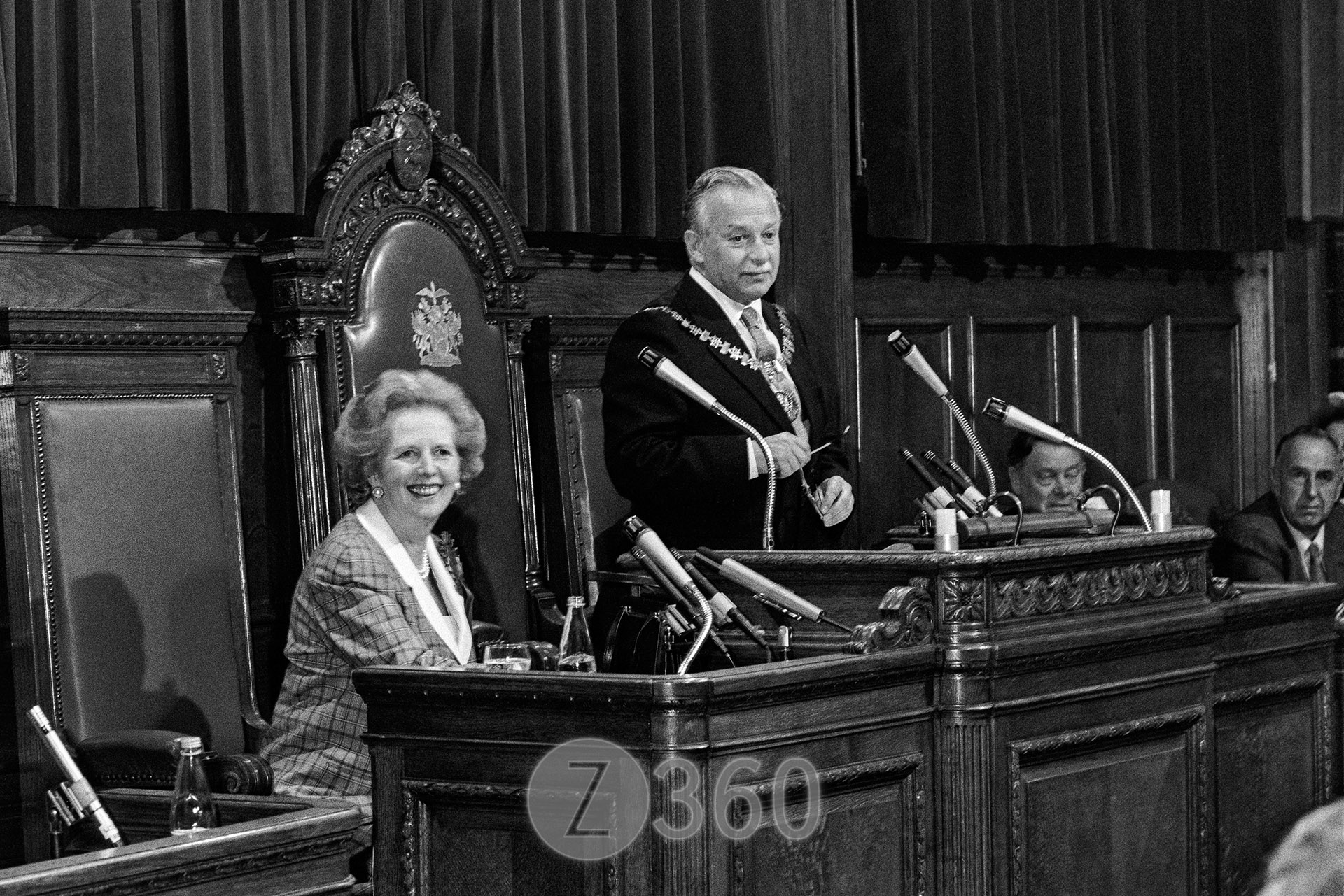 Margaret Thatcher is pleased
